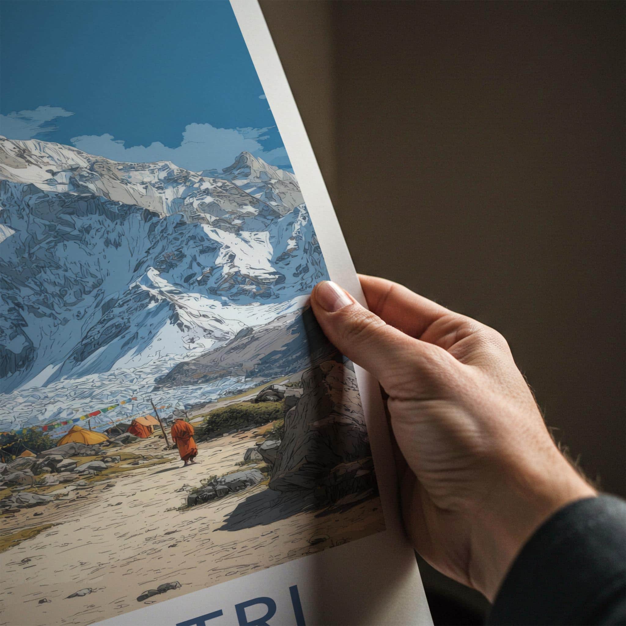 Gangotri Poster - India Wall Art - Uttarakhand Himalayan Base Camp Home Decor