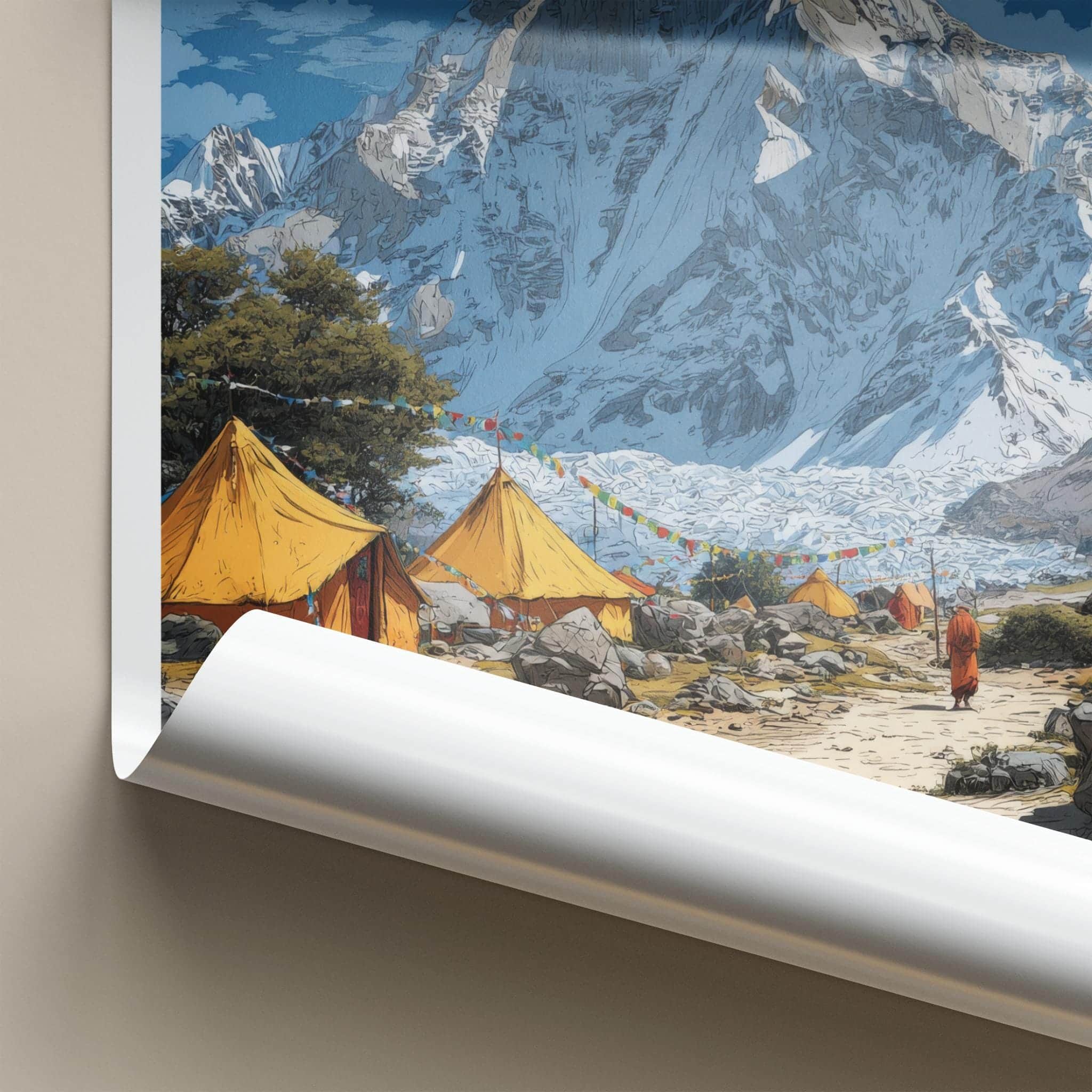 Gangotri Poster - India Wall Art - Uttarakhand Himalayan Base Camp Home Decor