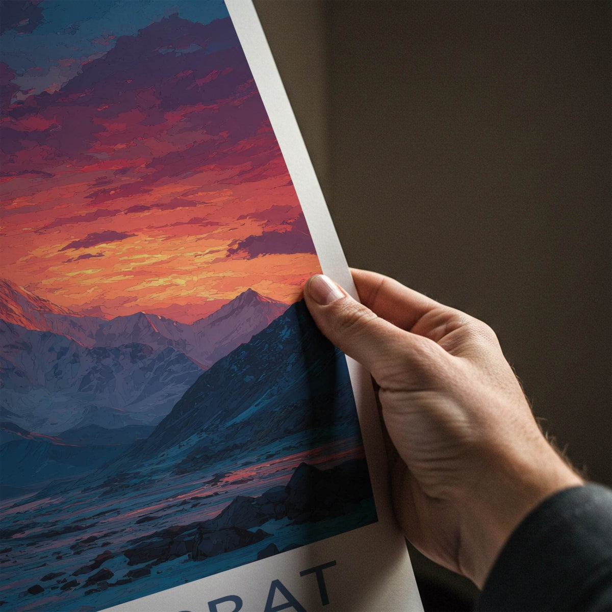 Gauri Parbat Poster - India Travel Art