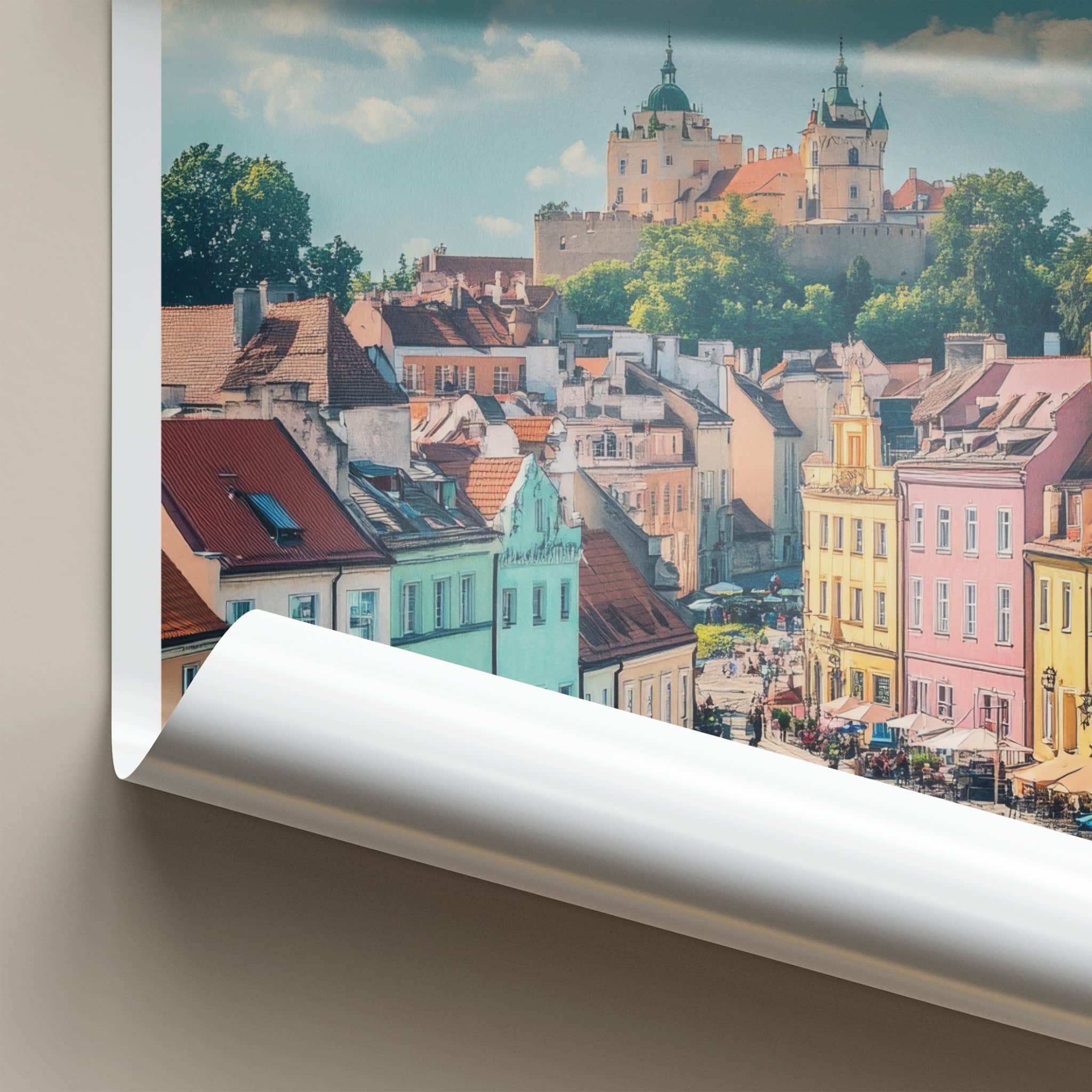 Gdansk Poster - Poland Travel Art - Historic Cityscape View Home Decor