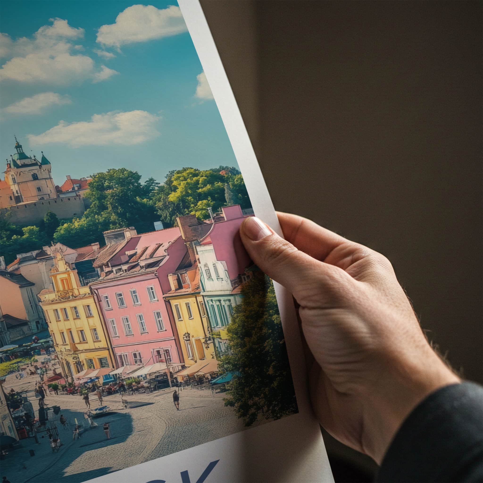 Gdansk Poster - Poland Travel Art - Historic Cityscape View Home Decor