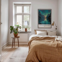 Geirangerfjord Poster - Norway Travel Art - Vibrant Fjord Aurora Home Decor