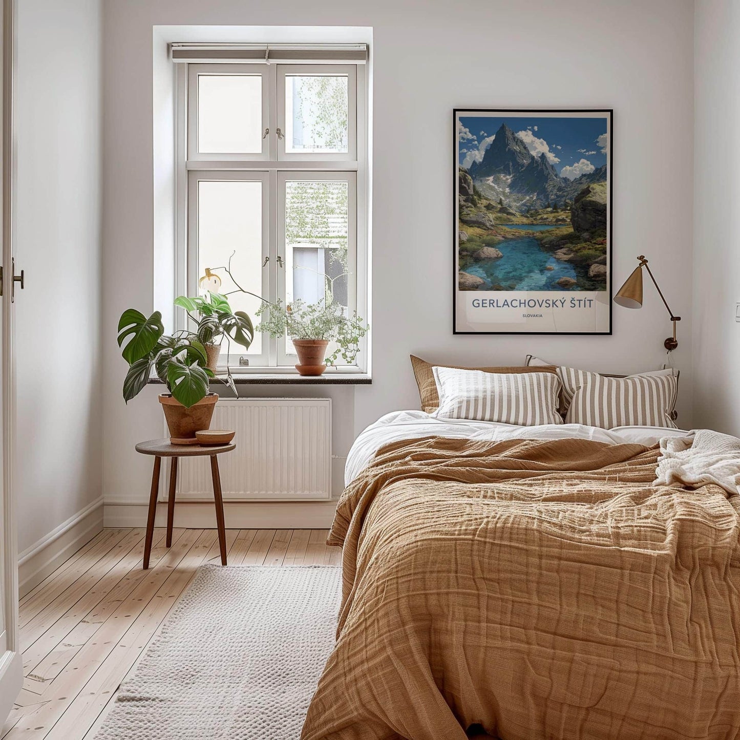 Gerlachovsky Stit Poster - Slovakia Travel Art - Majestic Alpine Lake Home Decor