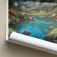 Gerlachovsky Stit Poster - Slovakia Travel Art - Turquoise Mountain Waters Home Decor