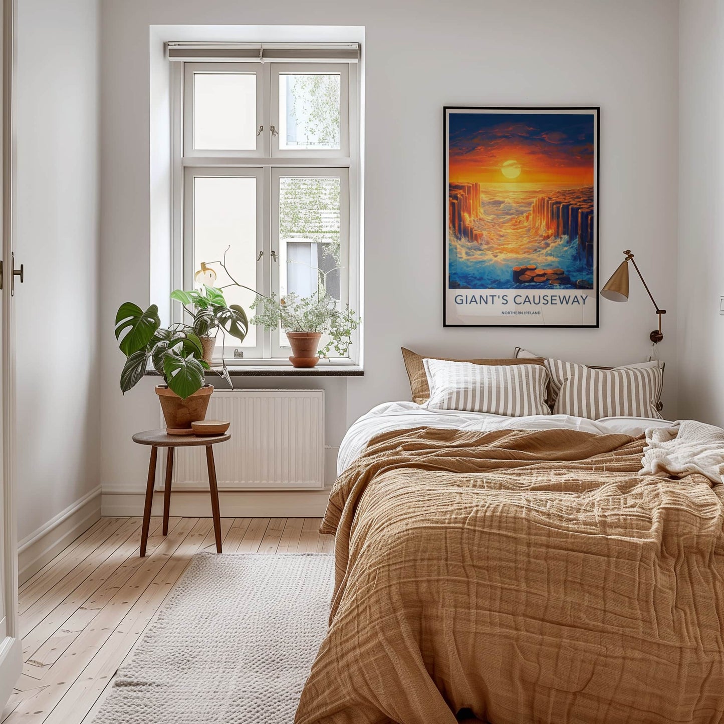 Giant's Causeway Poster - Northern Ireland Fine Art - Ocean Wave Pillars Gift