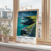 Giant's Causeway Poster - United Kingdom Wall Art - Basalt Column Coast Gift