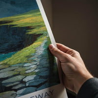 Giant's Causeway Poster - United Kingdom Wall Art - Basalt Column Coast Gift