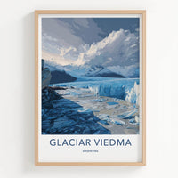 Glaciar Viedma Poster - Argentina Travel Art - Icy Mountain Vista Home Decor