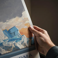 Glaciar Viedma Poster - Argentina Travel Art - Massive Icy Glacier Home Decor