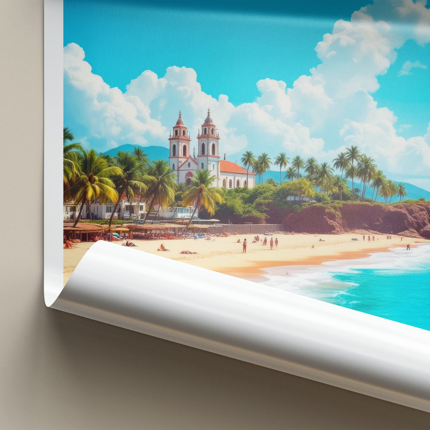 Goa Poster - India Framed Print - Goa Coastal Church Framed Decor