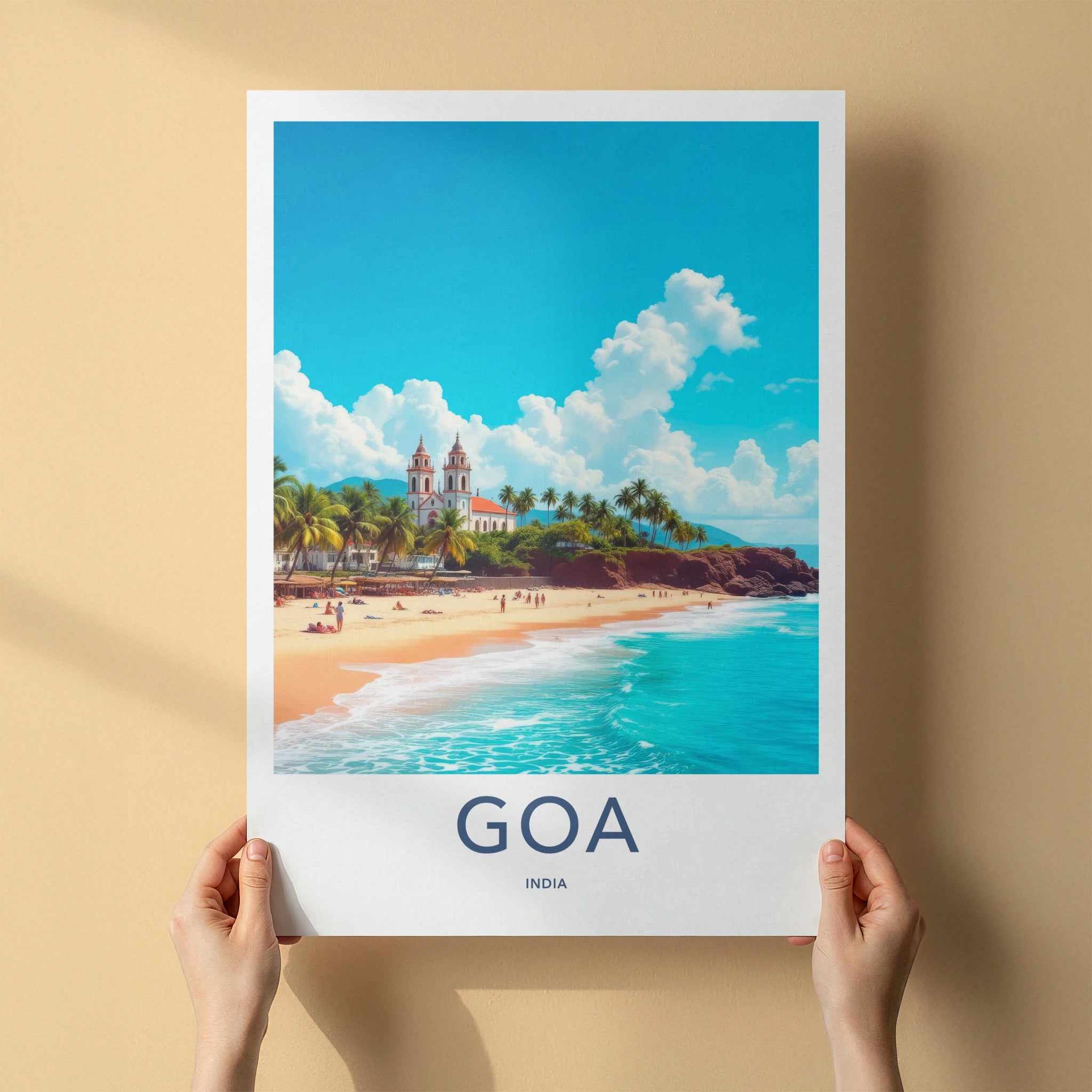 Goa Poster - India Framed Print - Goa Coastal Church Framed Decor