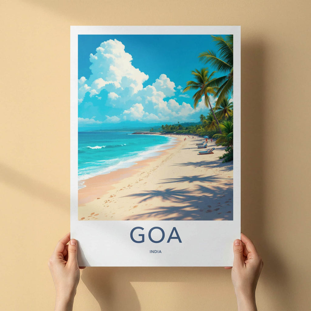 Goa Poster - India Travel Print - Goa Coastal Paradise Framed Decor