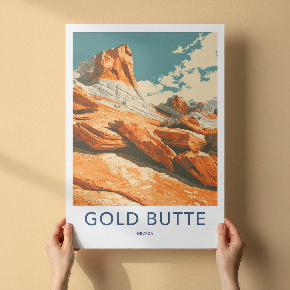 Gold Butte Poster - Nevada Art