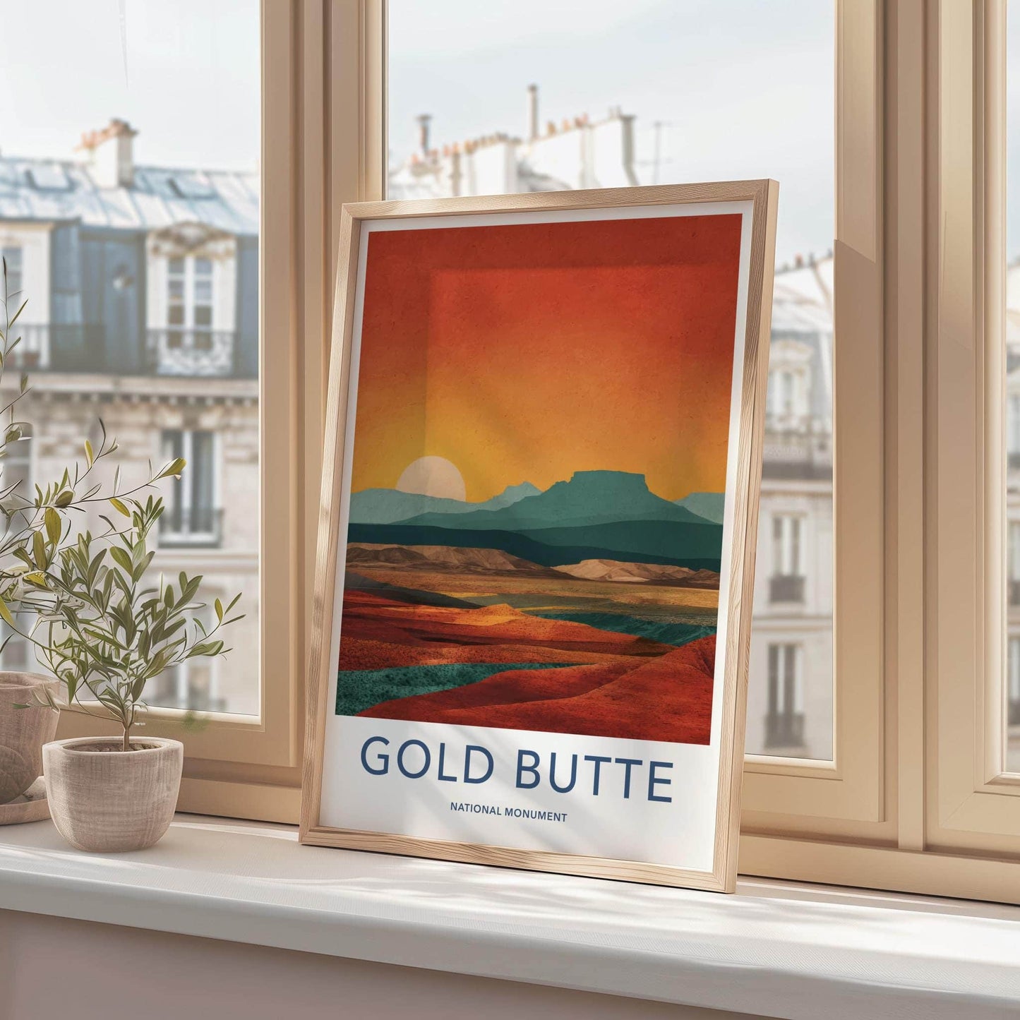Gold Butte Poster - Nevada Scenic Art - Desert sunset landscape Home Decor