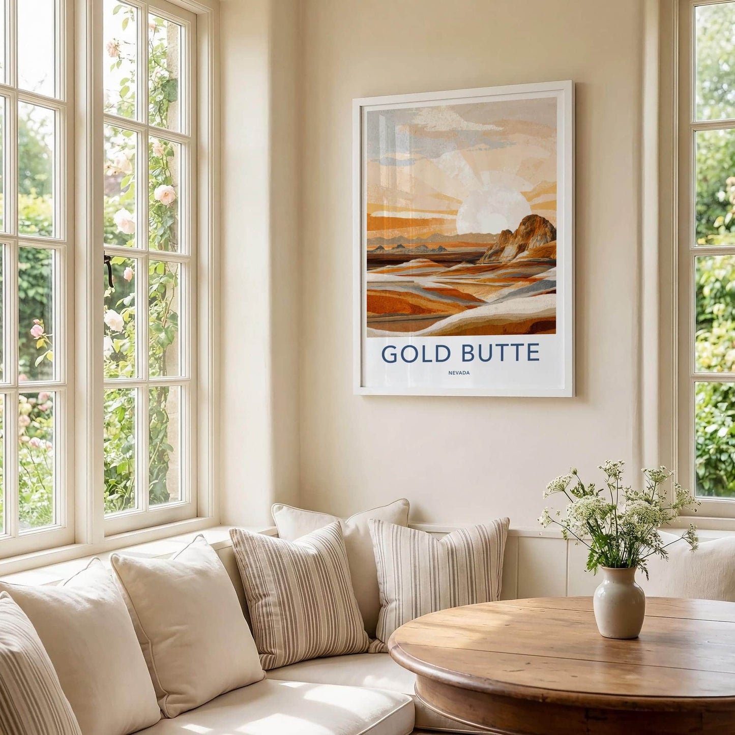 Gold Butte Poster - Nevada Wall Art - Vibrant desert layers Home Decor