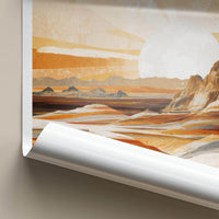 Gold Butte Poster - Nevada Wall Art - Vibrant desert layers Home Decor