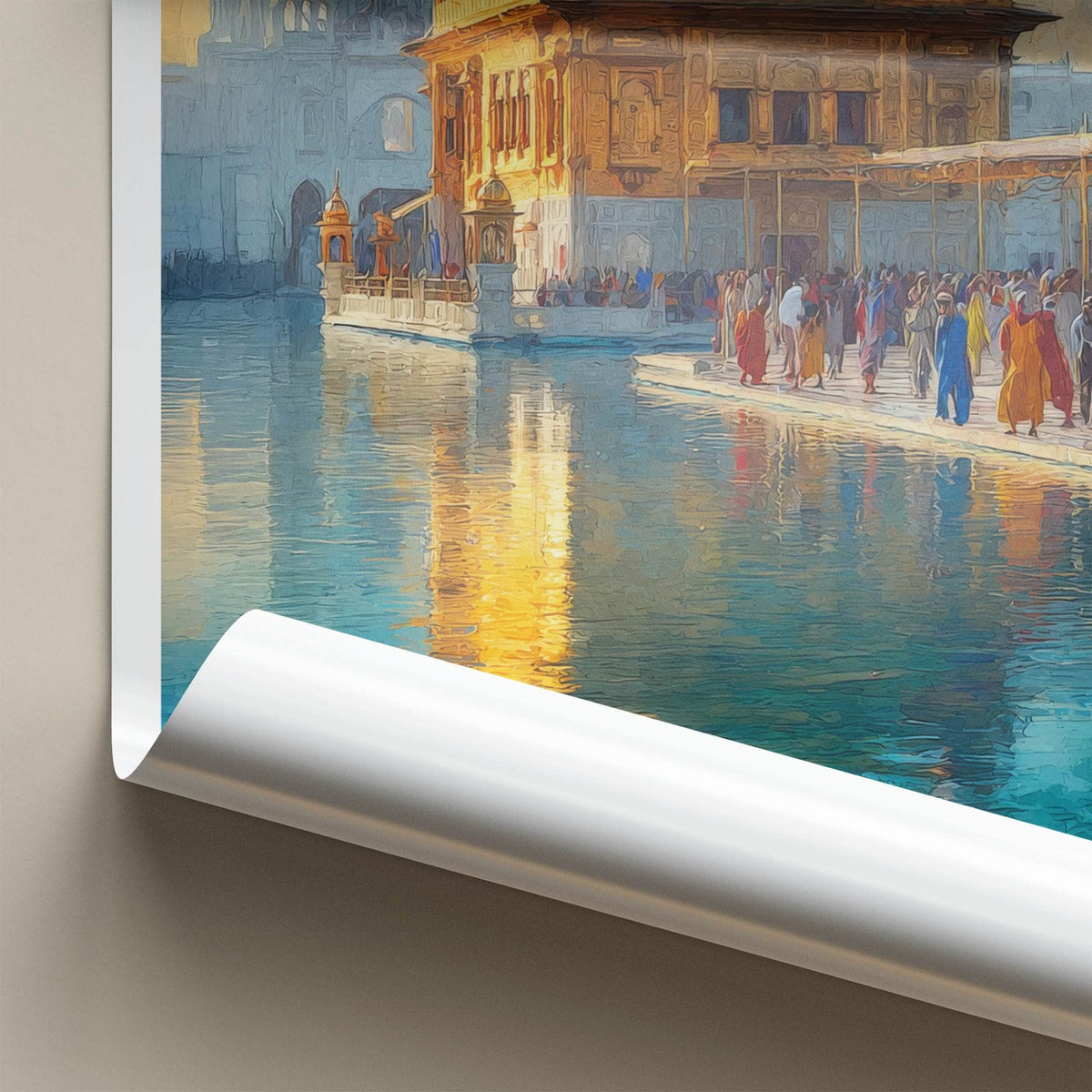 Golden Temple Poster - India Punjab Historical Art Print