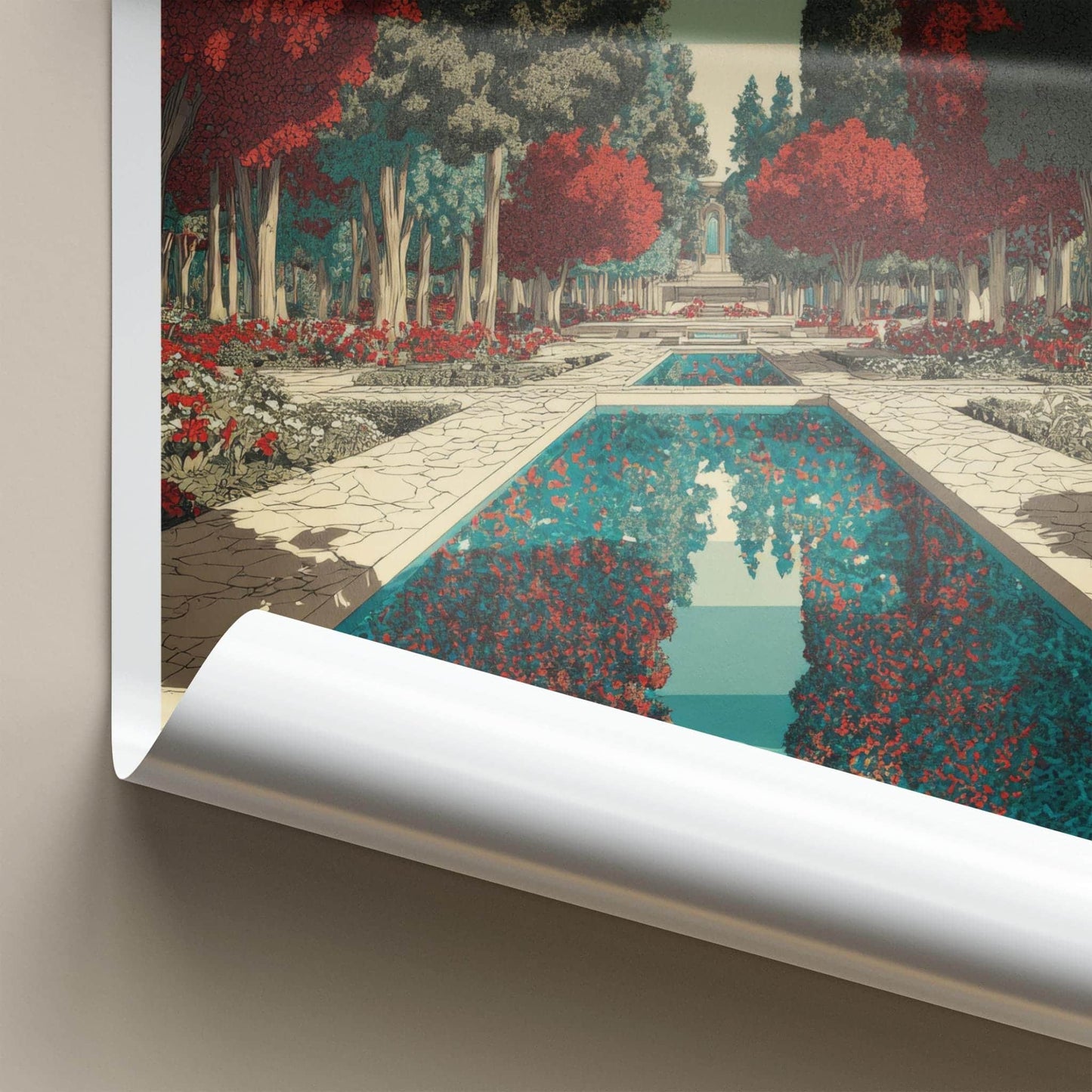 Golestan Poster - Iran Travel Art - Persian Garden Design Home Decor