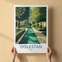 Golestan Poster - Iran Travel Art - Persian Garden Palace Home Decor