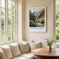 Gordolasque Poster - France Travel Art - Deep Valley Gorge Home Decor