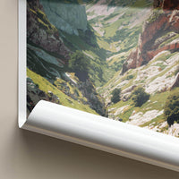 Gordolasque Poster - France Travel Art - Deep Valley Gorge Home Decor