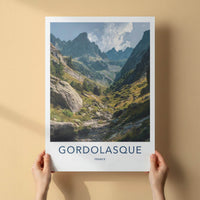 Gordolasque Poster - France Travel Art - Rocky Mountain Path Home Decor