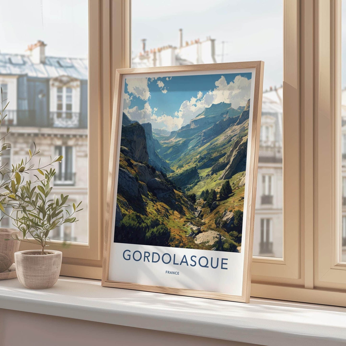 Gordolasque Poster - France Travel Print - Mountainous Valley Landscape Home Decor