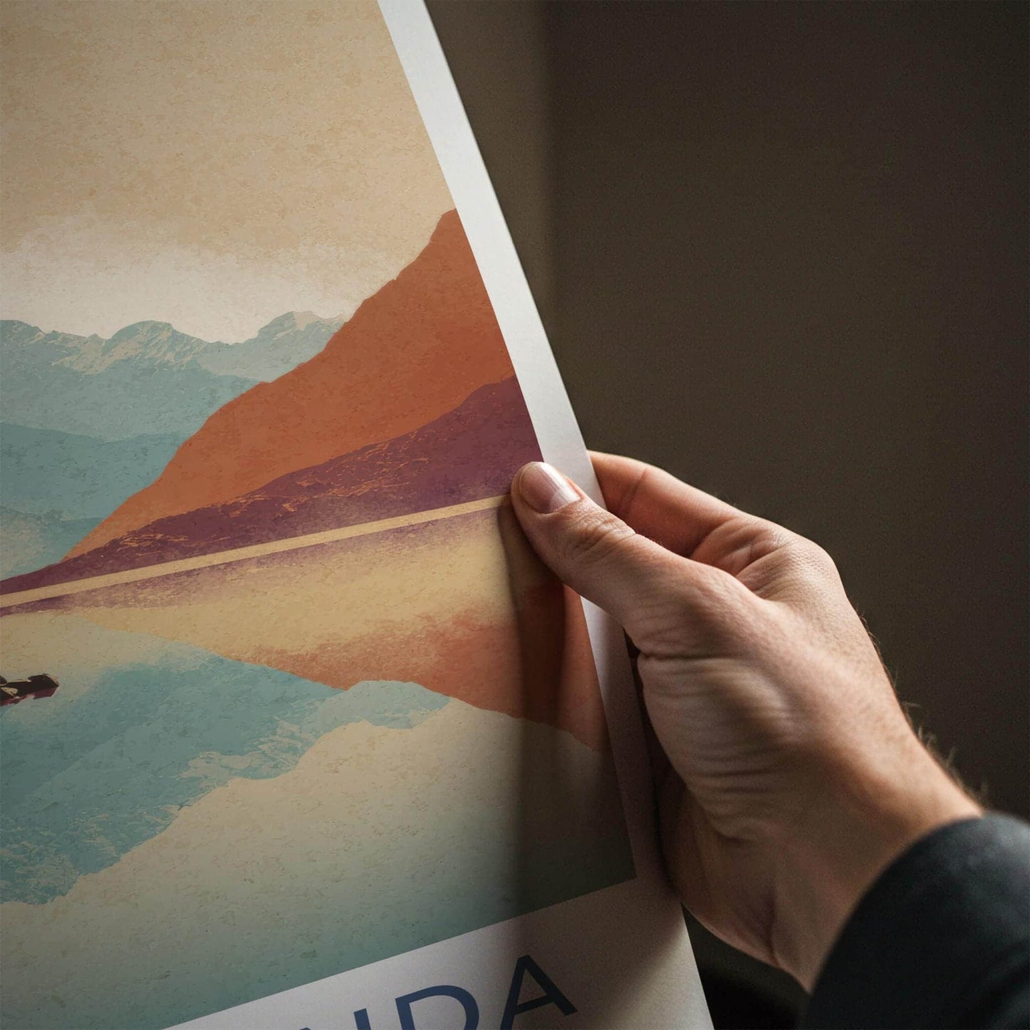 Gosaikunda Poster - Nepal Travel Art - Mountain Lake Reflections Home Decor