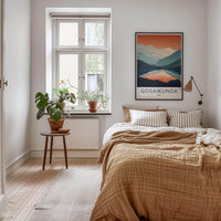 Gosaikunda Poster - Nepal Travel Art - Orange Sky Mountains Home Decor