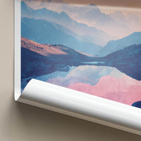 Gosaikunda Poster - Nepal Travel Art - Serene Mountain Lake Wall Decor
