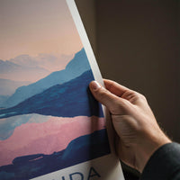 Gosaikunda Poster - Nepal Travel Art - Serene Mountain Lake Wall Decor