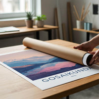 Gosaikunda Poster - Nepal Travel Art - Serene Mountain Lake Wall Decor