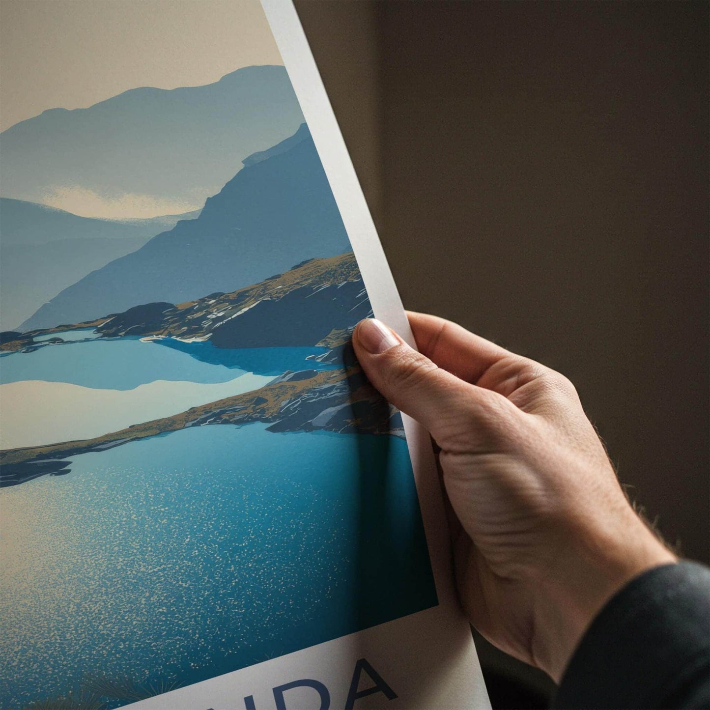 Gosaikunda Poster - Nepal Travel Art - Sparkling Lakes Vista Home Decor