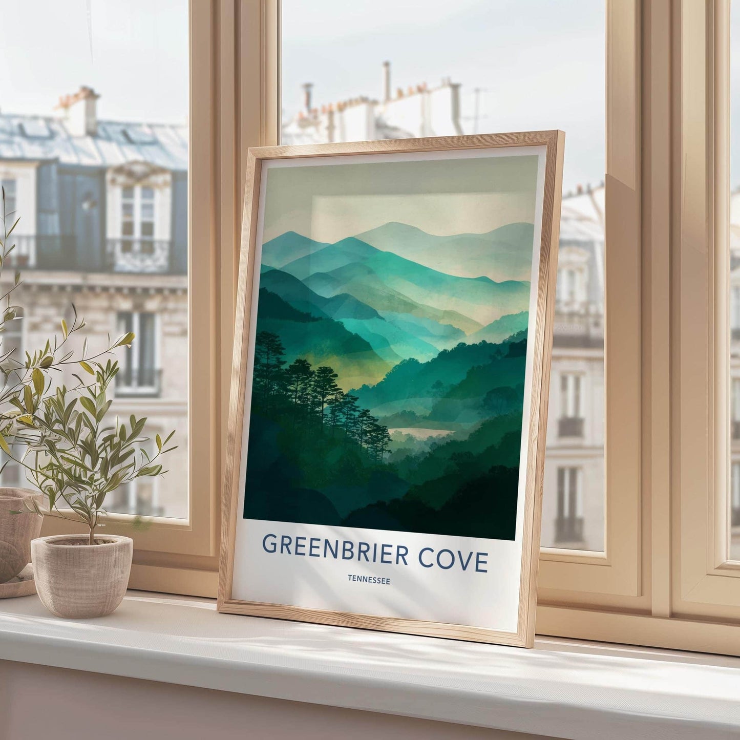 Greenbrier Cove Poster - Tennessee Fine Art - Vibrant Green Hills Home Art