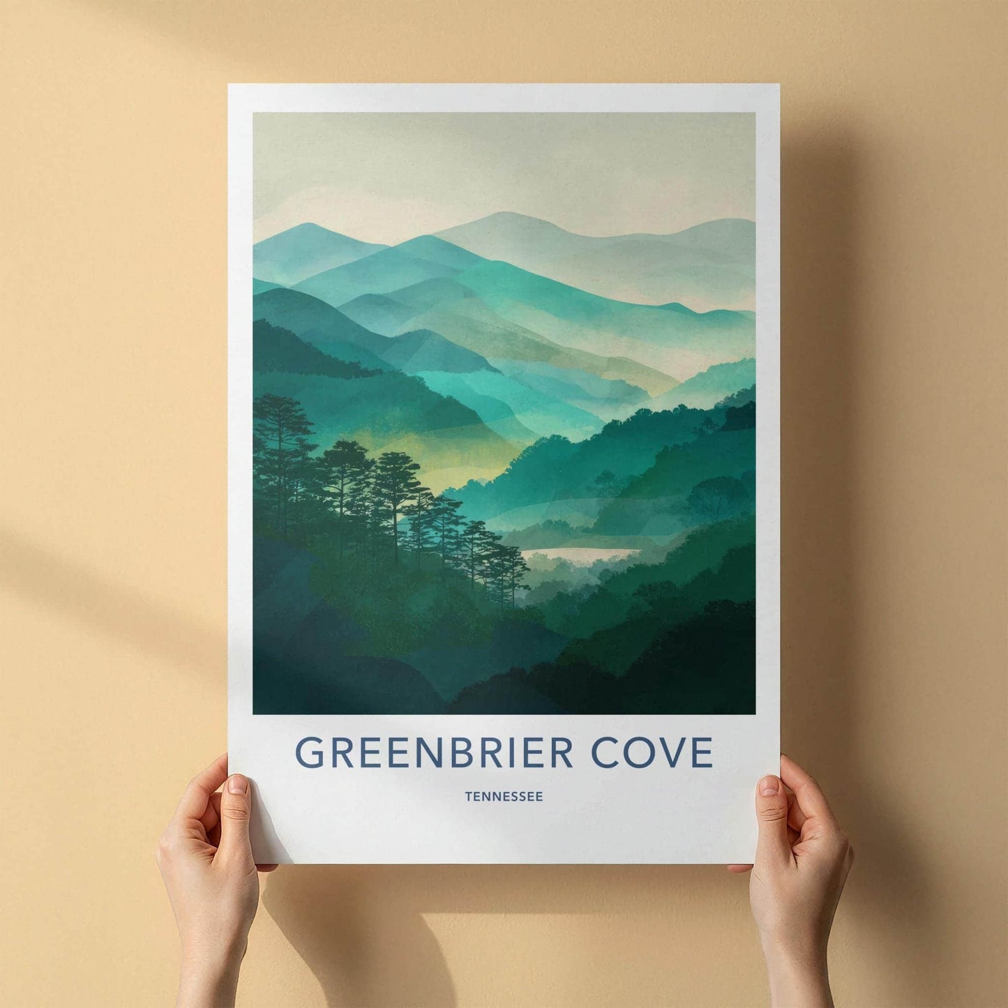 Greenbrier Cove Poster - Tennessee Fine Art - Vibrant Green Hills Home Art