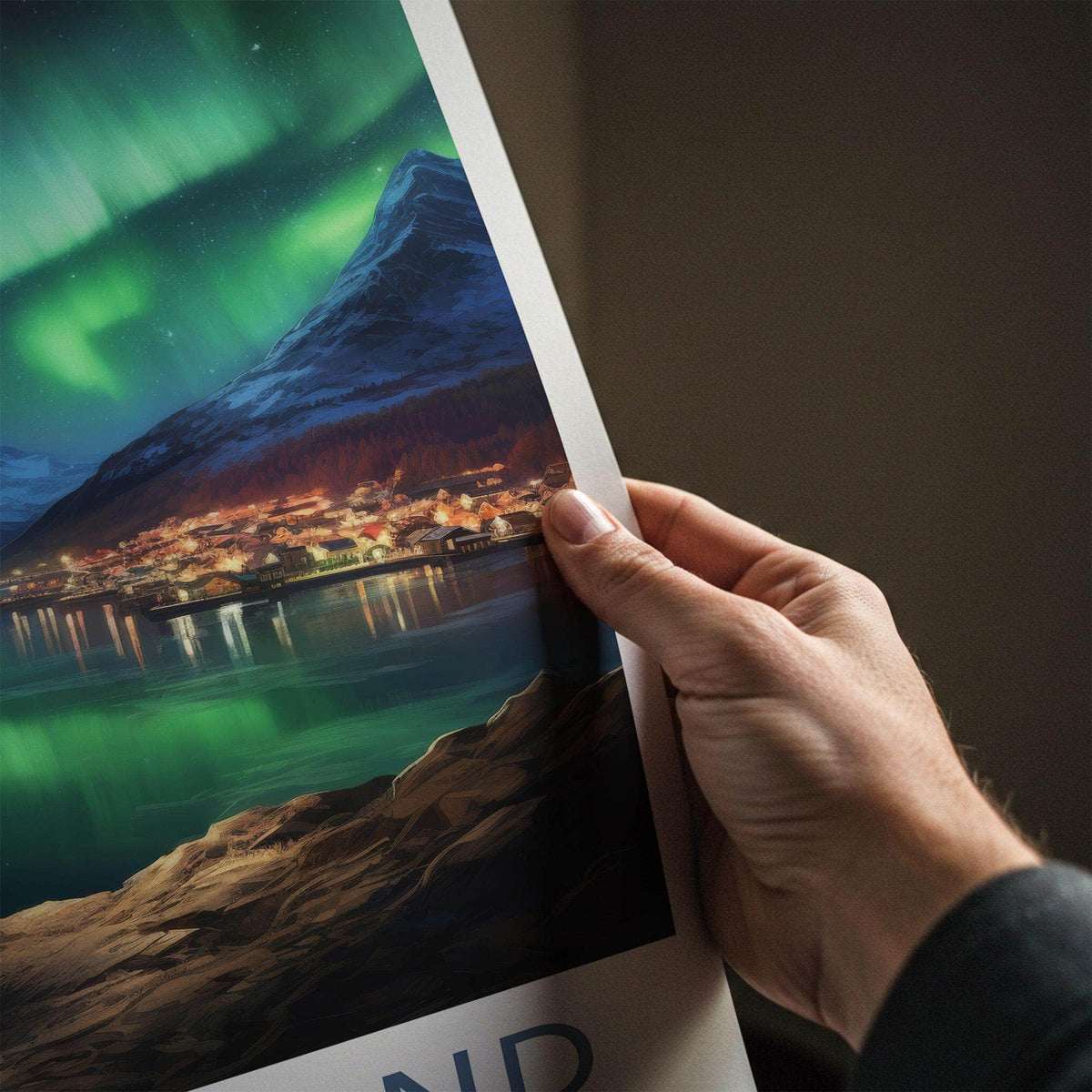 Greenland Poster - Scenic Wall Art Featuring Northern Lights & Snow