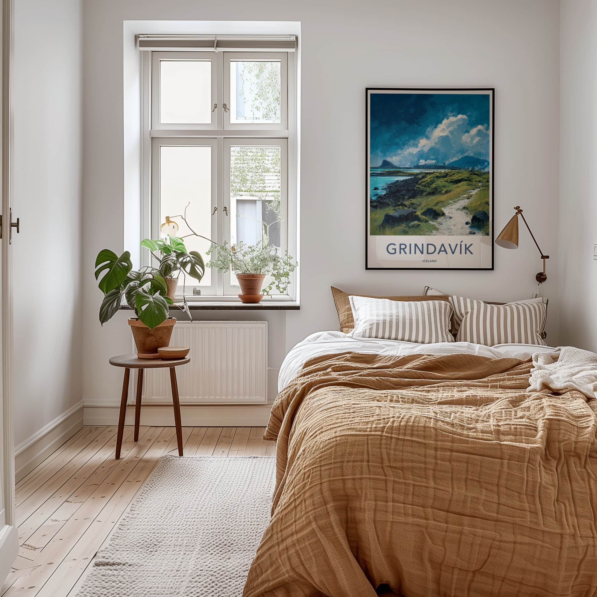 Grindavik Poster - Iceland Travel Art - Geothermal Coastal Path Home Decor