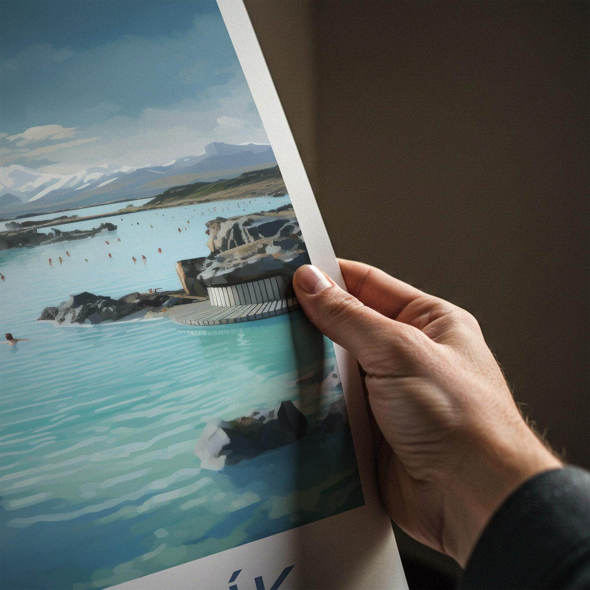 Grindavik Poster - Iceland Wall Art Featuring Volcanic Landscape