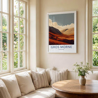 Gros Morne Poster - Canada Travel Art - Rolling Orange Landscape Wall Decor