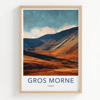 Gros Morne Poster - Canada Travel Art - Rugged Mountain Terrain Home Decor