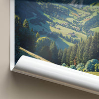 Grossarl Poster - Austria Travel Art - Lush Mountain Valley Home Decor