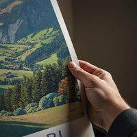 Grossarl Poster - Austria Travel Art - Lush Mountain Valley Home Decor