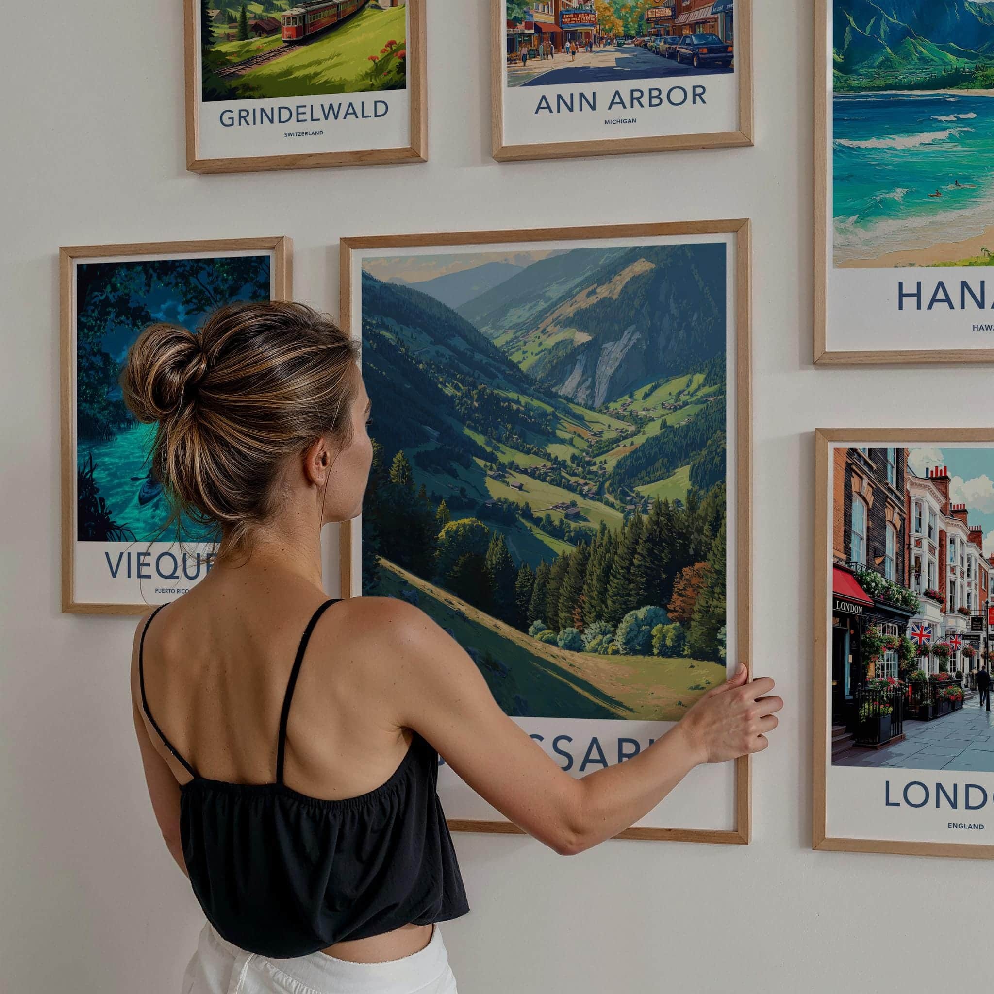 Grossarl Poster - Austria Travel Art - Lush Mountain Valley Home Decor
