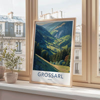 Grossarl Poster - Austria Travel Art - Lush Mountain Valley Home Decor