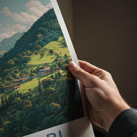 Grossarl Poster - Austria Travel Art - Lush Valley Village Wall Decor