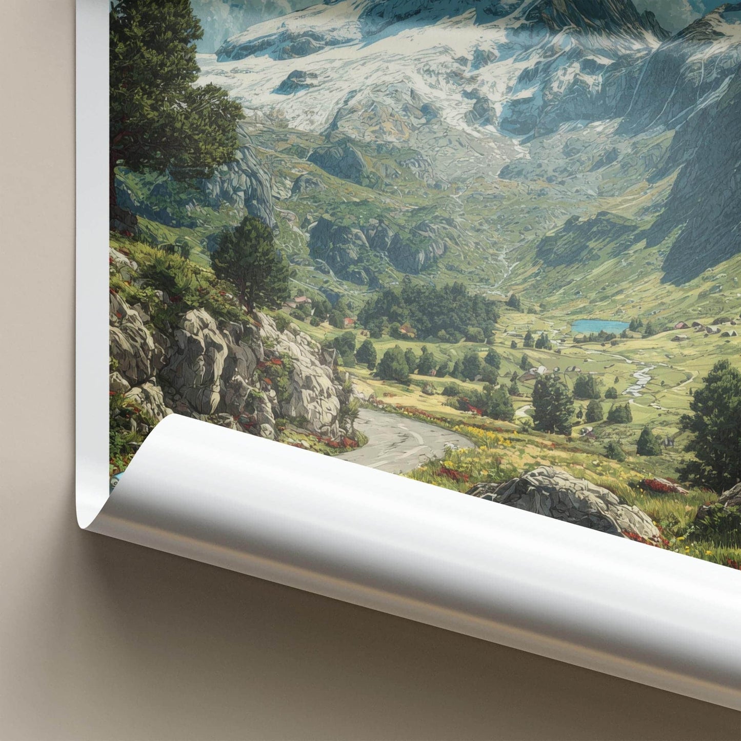Grossglockner Poster - Austria Scenic Art - Glacier Peak Highway Gallery Art