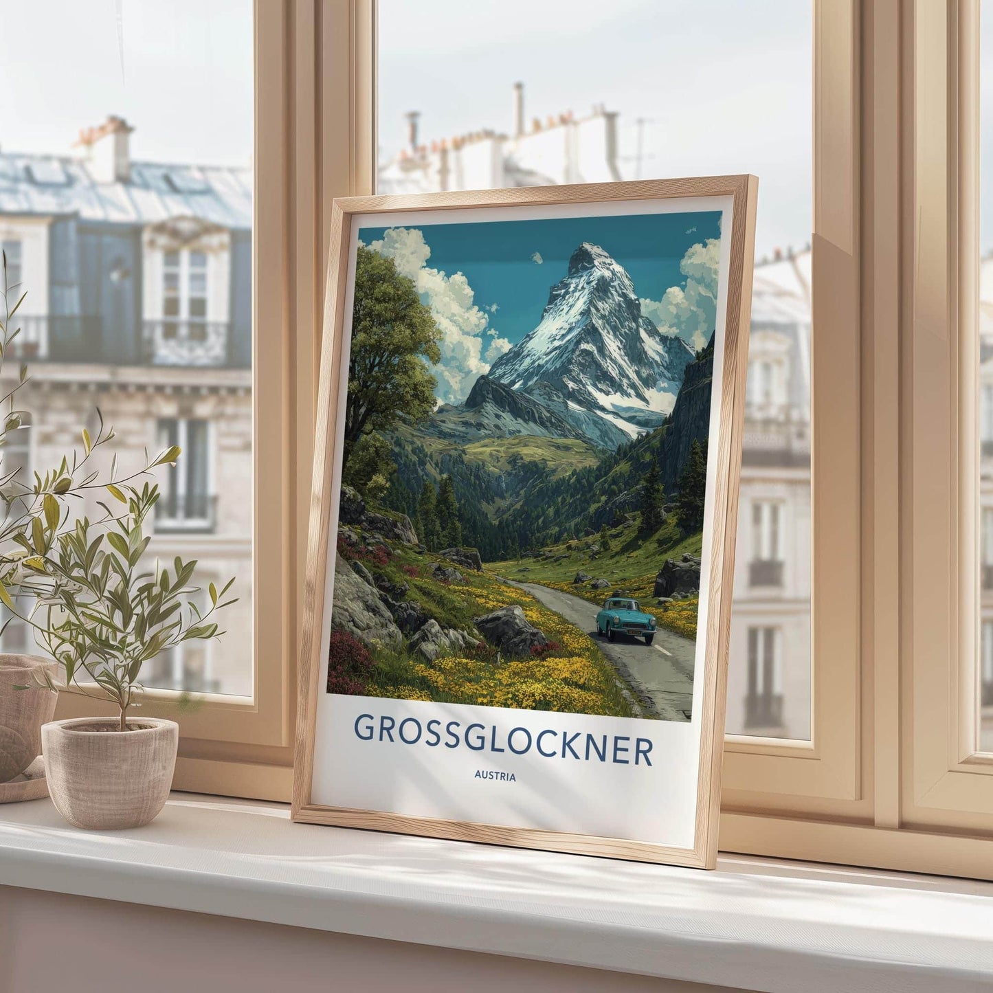 Grossglockner Poster - Austria Travel Art - Scenic Mountain Drive Wall Decor