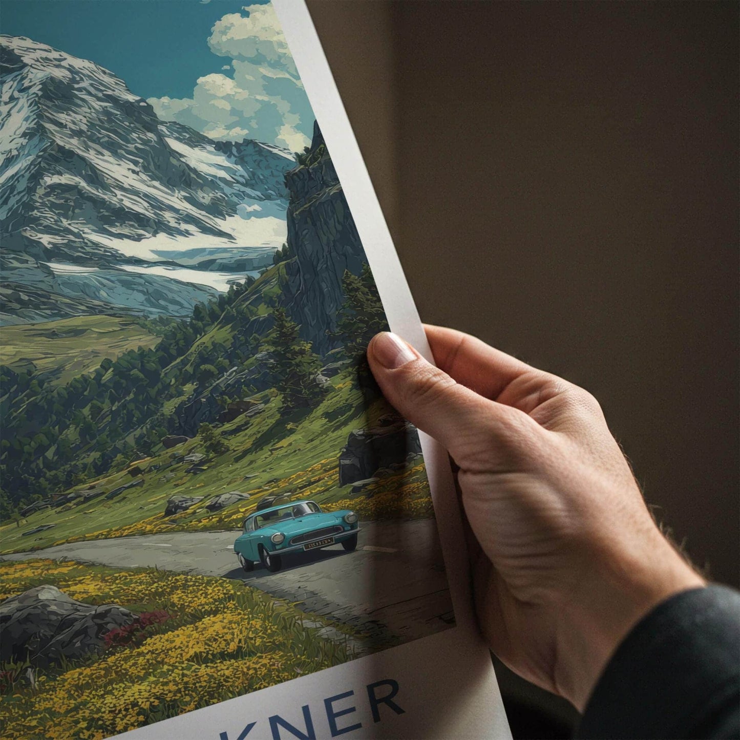 Grossglockner Poster - Austria Travel Art - Scenic Mountain Drive Wall Decor