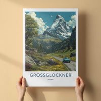 Grossglockner Poster - Austria Travel Art - Scenic Mountain Drive Wall Decor