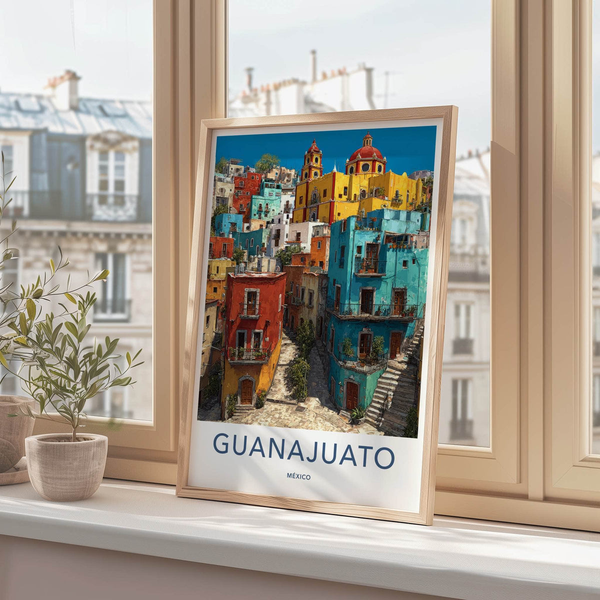 Guanajuato Poster - Mexico Travel Art